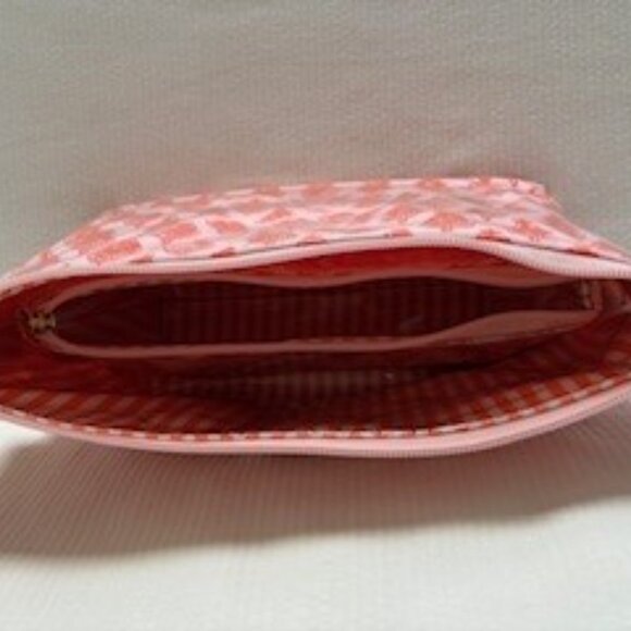 Mark and Graham Clean Coated Travel Pouch, Set of 2- Pink-Orange Block Print - Picture 9 of 10